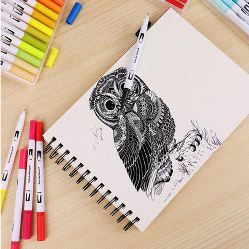 Marcadores De Pluma De Acuarela De 100 Colores Para Dibujar
