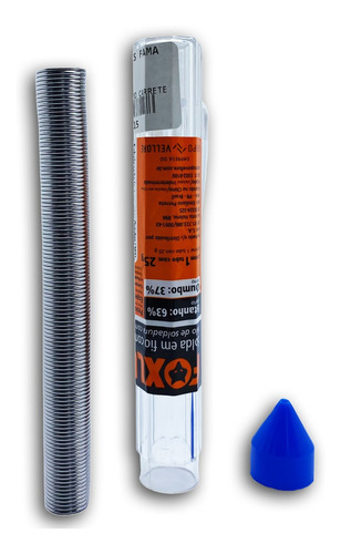 Kit 10 Solda Em Fio Com Resina 63% Estanho 1mm X 4m