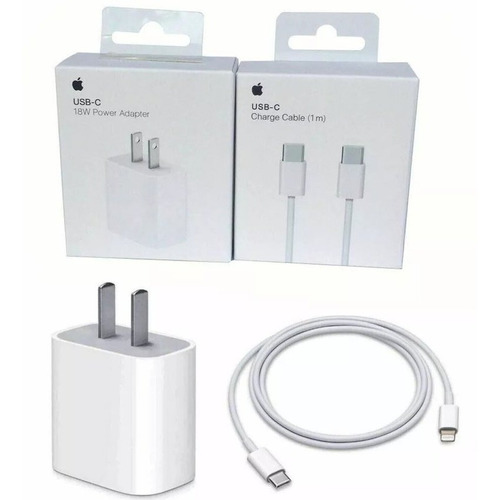 Cargador 18w Usb-c /cable Usb-c Apple iPad iPhone 11 Pro/max