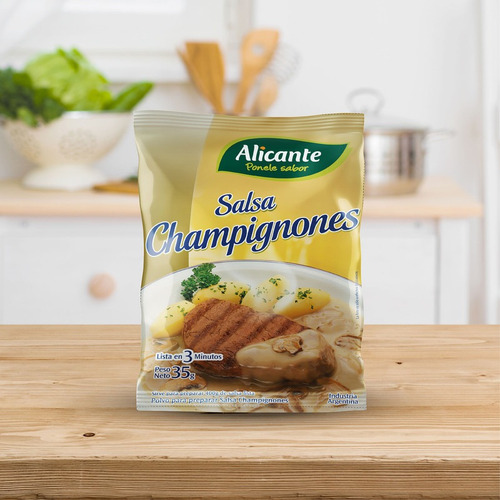 Alicante Salsa Champignon Para Preparar Lista En 3 Min X35 G