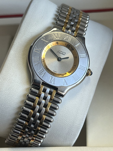 Reloj Cartier Must 21 Silver Oro Y Acero Oro Y Acero Plateado (Usado)