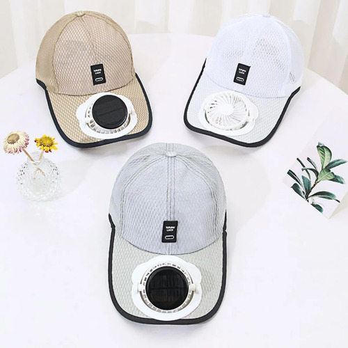 De Sombrero De Sol Para Hombres Y Mujeres Con Ventilador