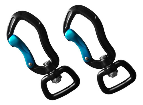D-y Swivel Eye Snap Hook Negro 71mm