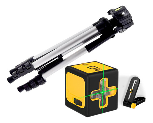 Kit Mini Nível Laser 20m Com Tripé 2 Linhas