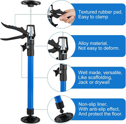 2pc Cabinet Jack Support Pole, 12-23inadjustable Telescopic