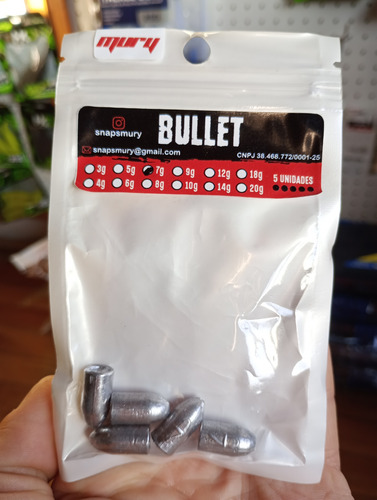 Bullet Plomo Plomada Pesca Mury