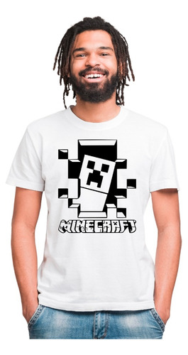 Remera Minecraft - Algodón 1ra Calidad