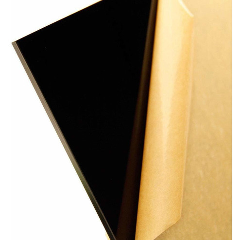 Hoja Plexigla Acrilico Negro Grosor Azm