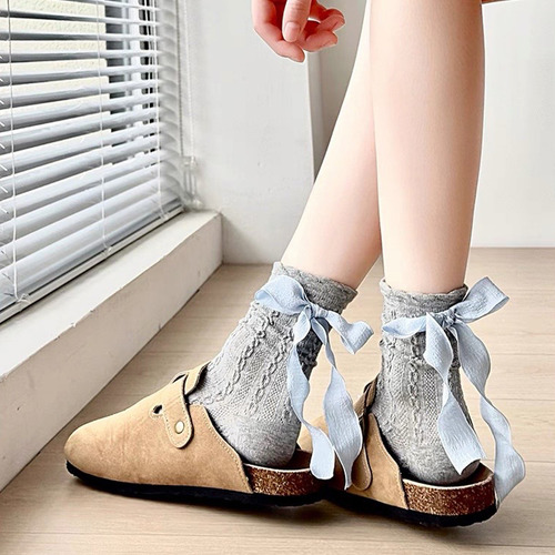 Calcetines De Algodón Transpirables Para Mujer, 5 Pares
