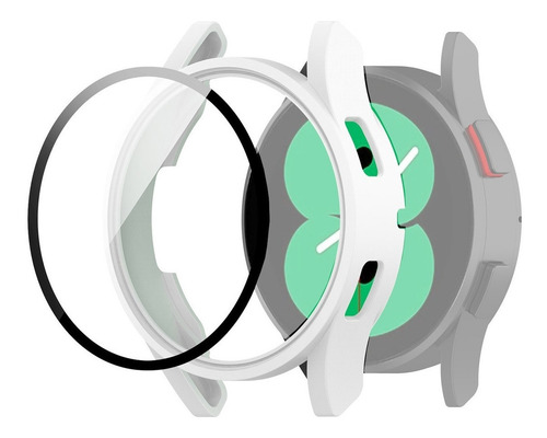 Case Capa 3d Película Vidro Para Samsung Galaxy Watch 4 44mm