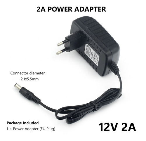 Adaptador De Corriente Universal Ac 100-240v Dc 12v 2a