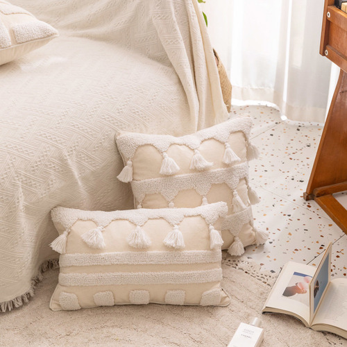 (3 #mold) Almofada Boho Texturizada Para Estojo Woven Tufted