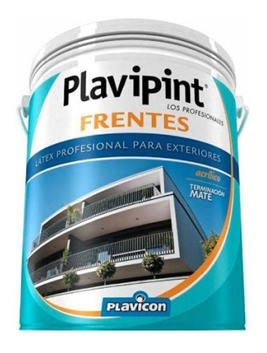 Latex Profesional Para Exteriores Plavipint Frentes 20 Lts