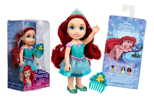 Muñeca Princesas Ariel Articulada Con Accesorios 16cm.