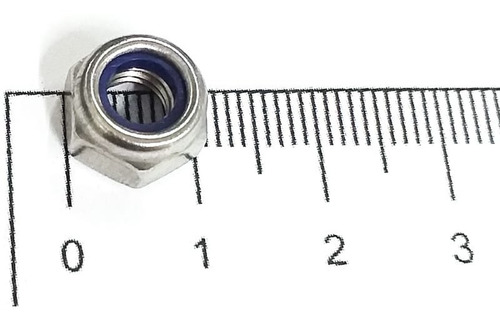 Porca Autotravante M6 Inox ( Parlock ) Com 20 Peças