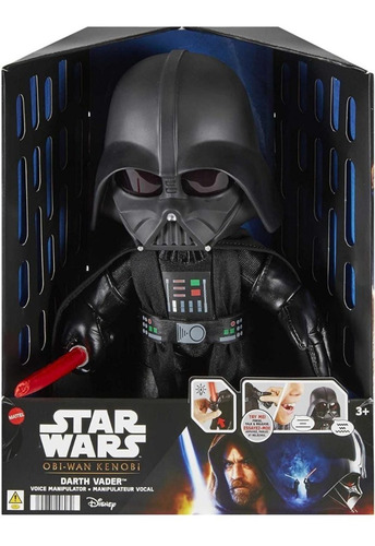 Star Wars Darth Vader Peluche Distorsionador De Voz Con Luz