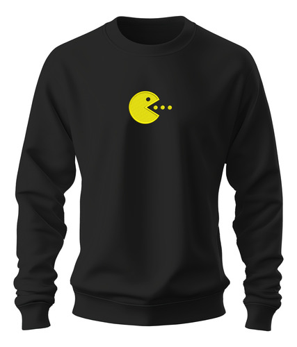 Sudadera Sweater Bordada Pac Man Videojuego Bola Marilla