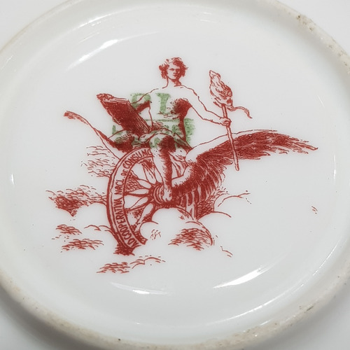 Antiguas Tacitas Porcelana Limoges Compañía Nac Mag 61467 (Usado)