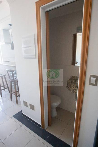 Imagem 12 de 16 de Cobertura À Venda, 90 M² Por R$ 585.000,00 - Estuário - Santos/sp - Co0226