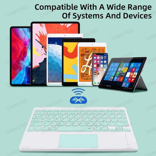 Teclado Táctil Recargable Inalámbrico Universal Danycase