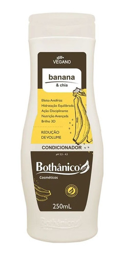 Kit Banana E Chia Shampoo E Condic 250ml Vegano Bothânico