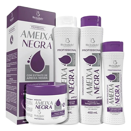 Kit Capilar Ameixa Negra Bio Instinto 4 Itens