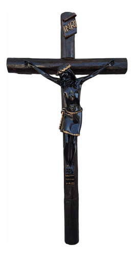 Crucifijo Cristo Negro Del Veneno 113 Cm Decoración Pared 