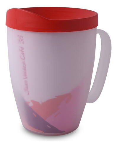 G Vaso Tiska Jan Valdez 473ml Café Té Infsiones Color Rojo