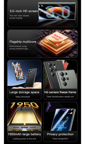 P Mini Smartphone S23 Pro Red 4g 3.0 Pulgadas Android9.0