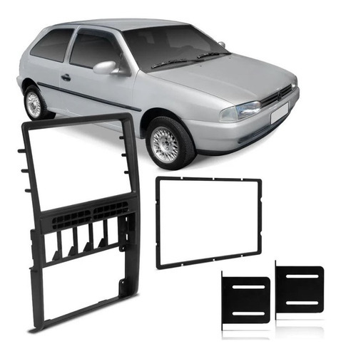 Moldura 2 Din Painel Gol Parati Saveiro G2 Bola 1995 A 2000