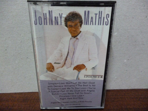 Johnny Mathis A Special Part Of Me Cassette Americano