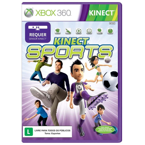 Kinect Sports Xbox 360 Jogo Original Completo Mídia Física