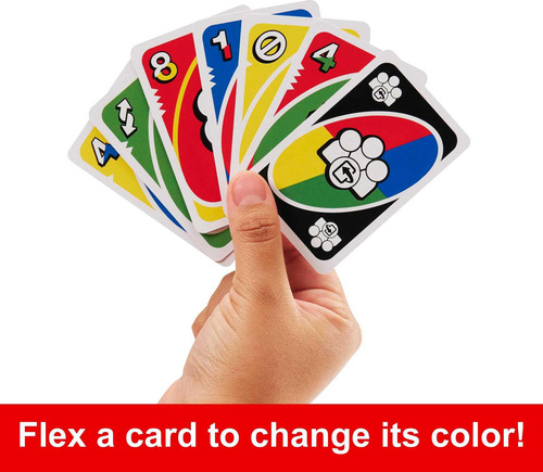 Juego De Cartas Mattel Games Uno Flex Durante Más De 7 Años