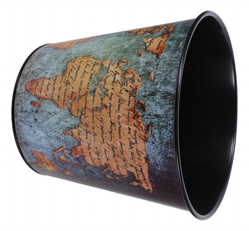 Cesta De Basura Con Forma De Mapa Para Lavandería
