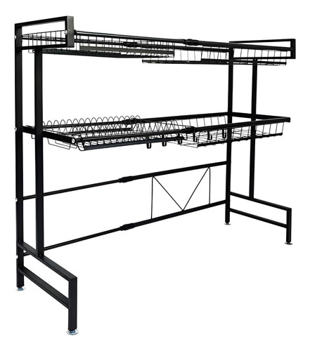 Escurridor De Trastes 2 Niveles Ajustable Acero Inoxidable