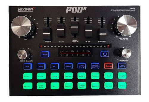 Imagen 3 de 11 de Mixer Bluetooth Portátil Lexsen Pod8 Interfaz Usb Mic Cel