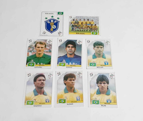 8 Figuritas Panini Mundial Futbol Italia 90 Seleccion Brasil