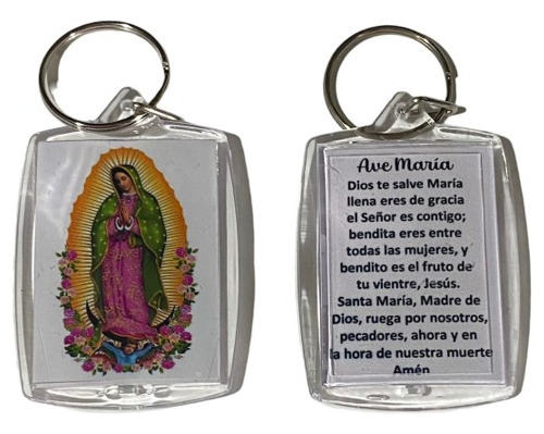 Llavero De Acrilico Virgen De Guadalupe