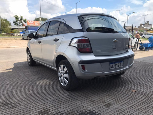Chevrolet Agile 1.4ls Nafta Gnc Gris Plata