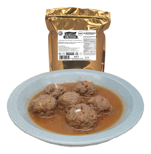 Albóndigas En Salsa Al Chipotle 1k Sazonador Especias Kosher