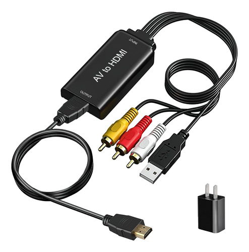 Amanka Rca A Hdmi, 1080p Rca Compuesto Cvbs Ava H