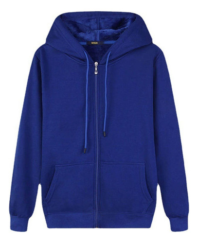 Sudadera Tipo Canguro Para Mujer Con Cremallera Abierta
