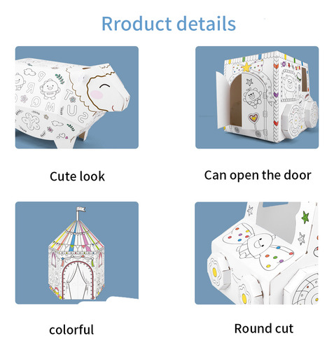 Juguete De Bricolaje 3d De Cartón Para Niños