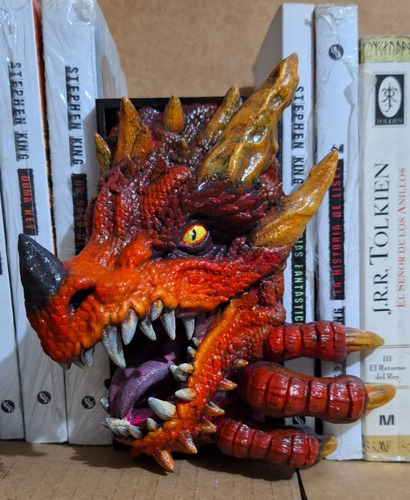 Book Nook - Sujeta Libros - Varios Modelos! 15cm Aprox Cabeza De Dragón