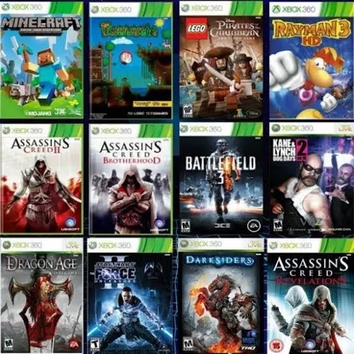 Pack De Jogos Xbox 360 Mídia Digital - Escorrega o Preço