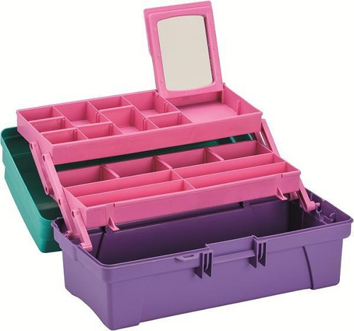 Caja Vanity 14 Verde/lila