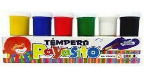 Tempera Payasito 6 Colores Al Mayor Y Detal