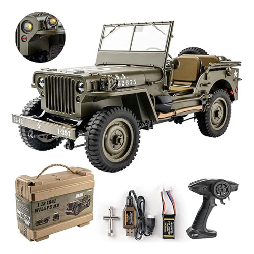 Rochobby Rc Car 112 1941 Mb Scaler Willys Jeep Remote Contro