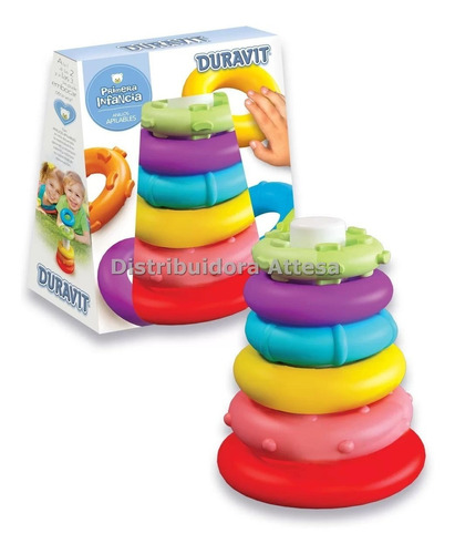 Anillos Apilables Piramide En Caja Primera Infancia Duravit