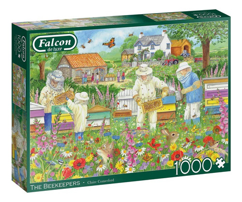 Rompecabezas Abejas Y Marisposas 1000 Pz Falcon Flores Aves